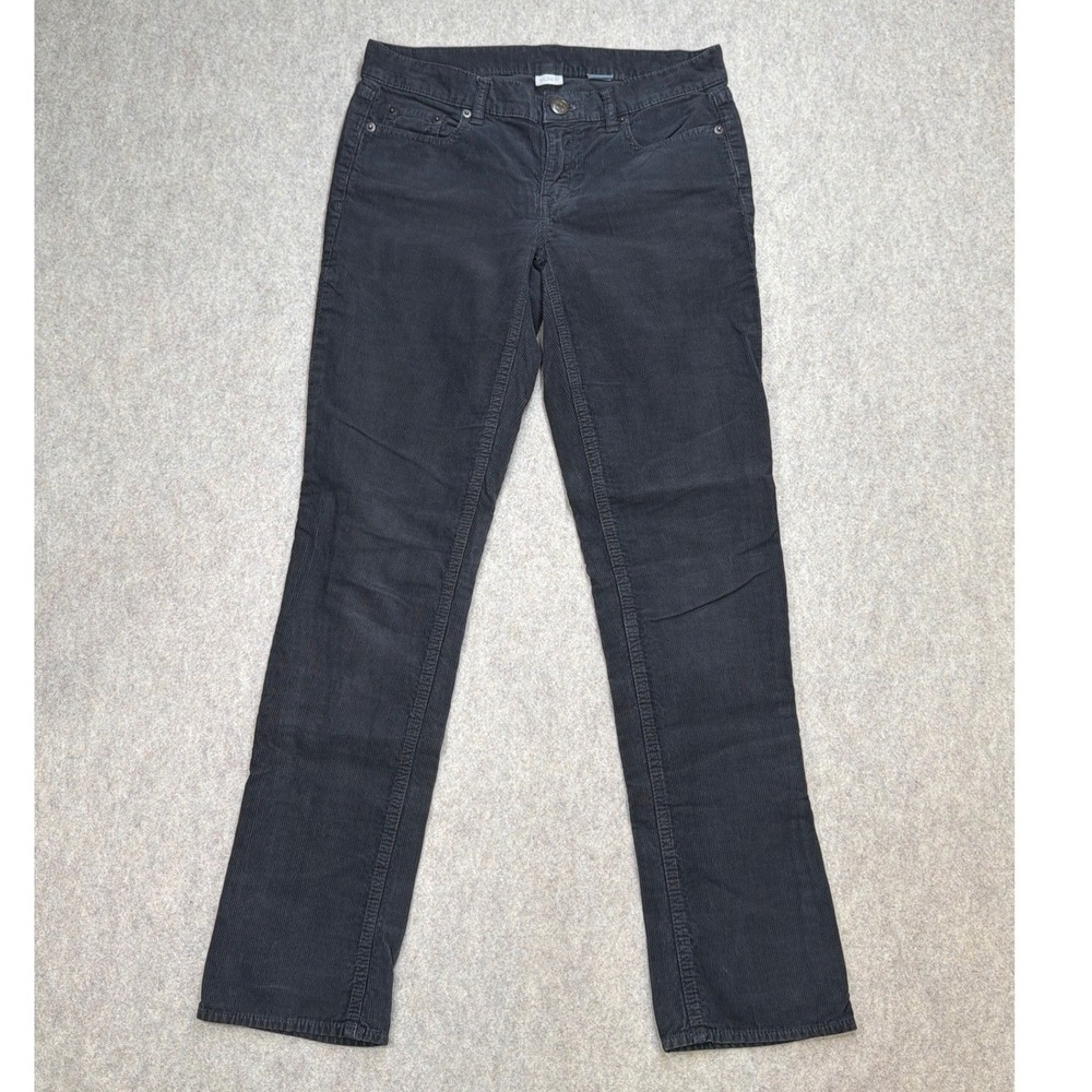 J.Crew Corduroy Womens 26S Gray City Fit Y2K Dark Academia Preppy 90s Off Duty